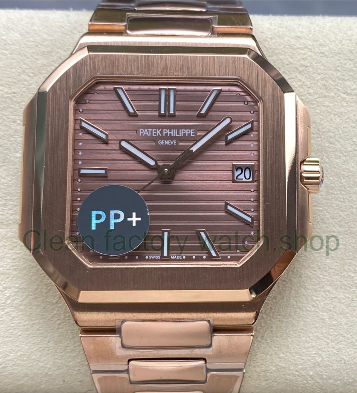 PP+ Factory Patek Philippe Cubitus 7128/1R-001 45mm Full Rose Gold Brown Dial 1 PP Factory Patek Philippe Cubitus 71281R 001 45mm Rose Gold Brown Dial 4 Clean Factory Watch