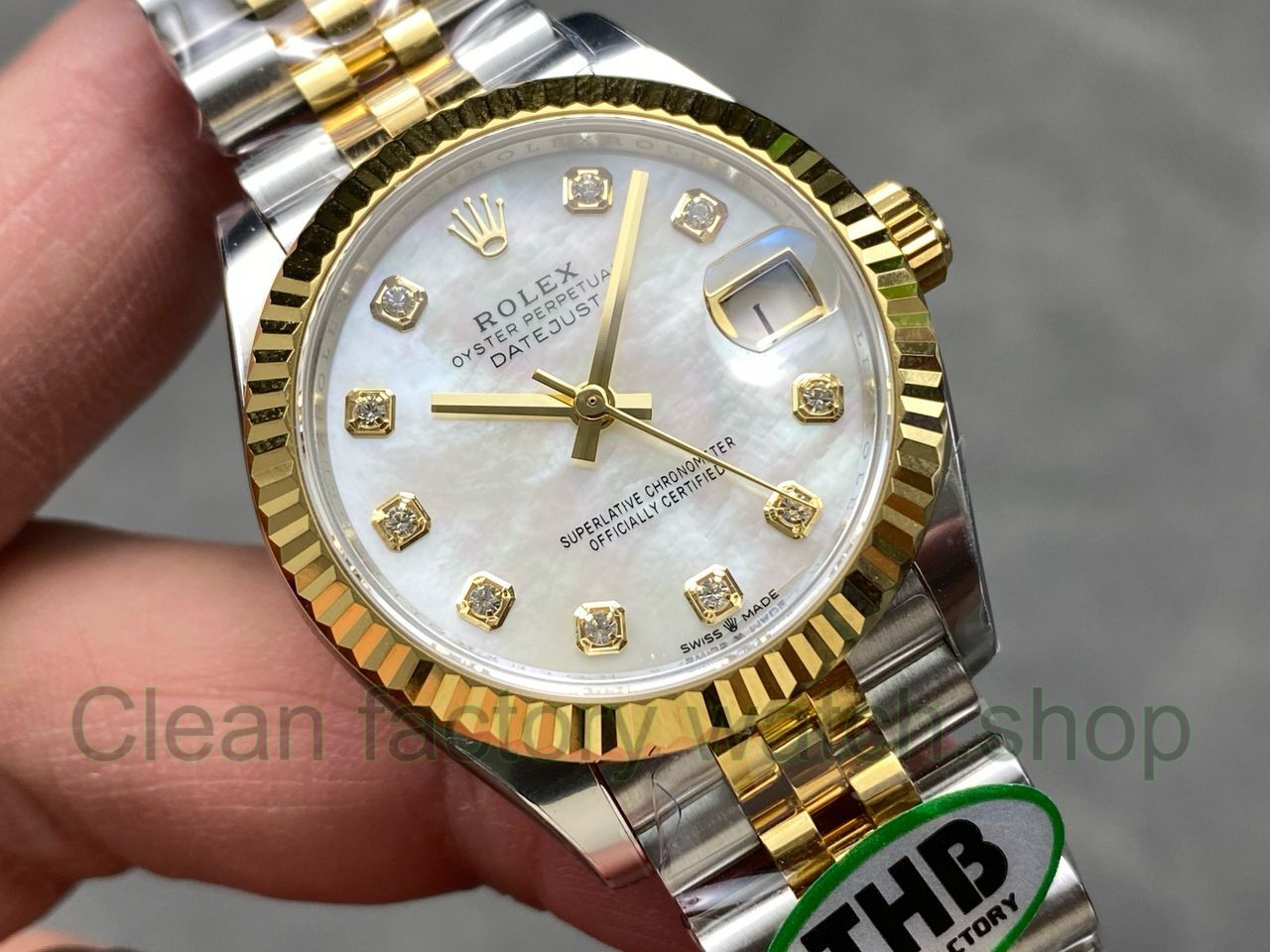 THB Factory Rolex Datejus Jubileet 278273-0028 31mm Yellow Gold Mother of Pearl Dial (7) THB Factory Rolex Datejus Jubileet 278273-0028 31mm Yellow Gold Mother of Pearl Dial (7)