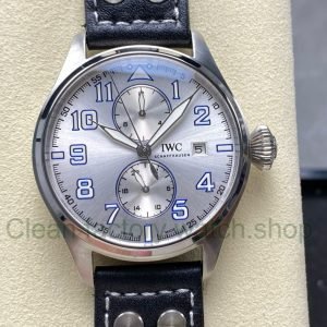 TW Factory IWC Big Pilot 46mm Arabic Numerals Silver Dial 19 Clean Factory Watch
