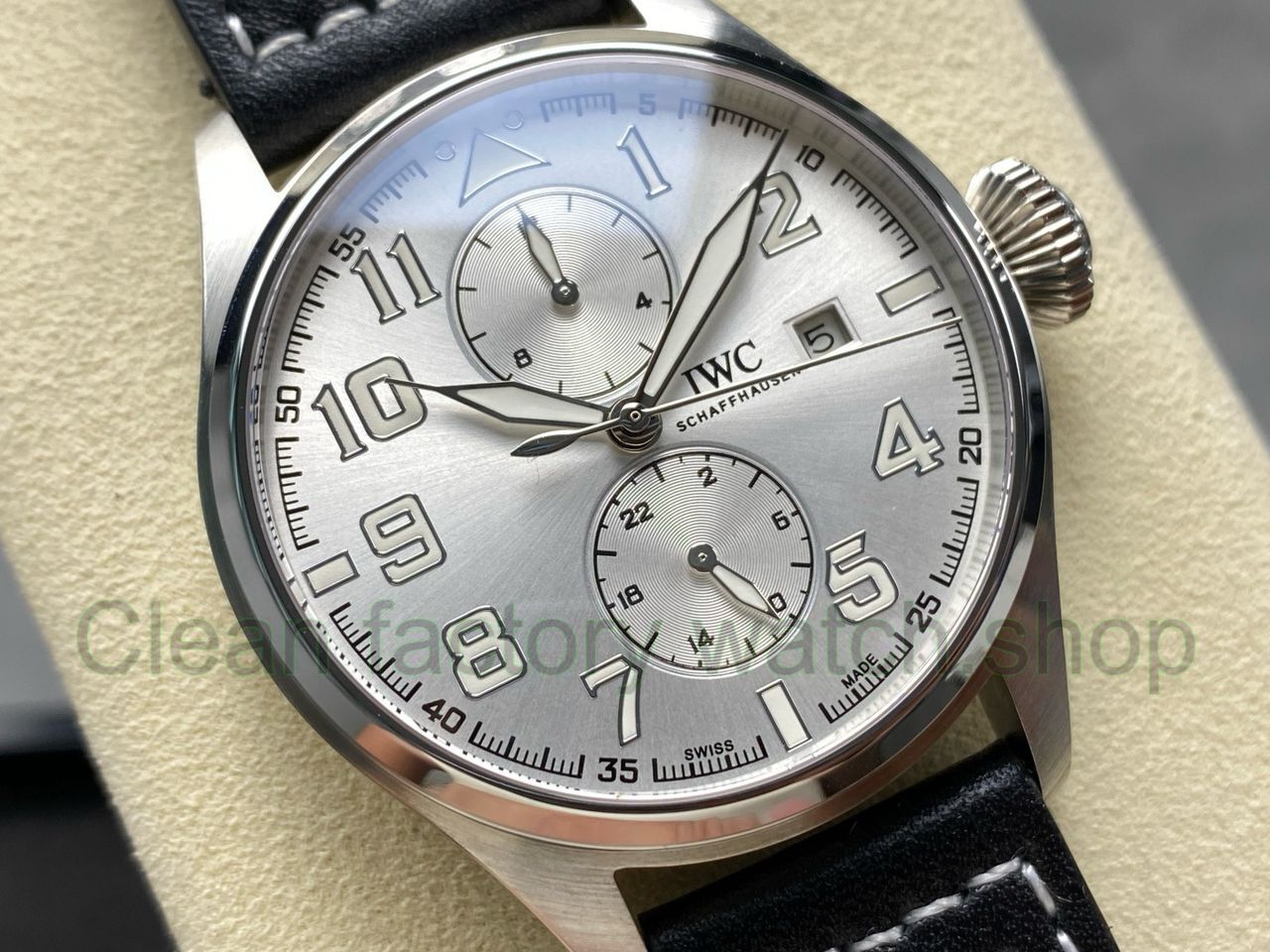 TW Factory IWC Big Pilot 46mm Arabic Numerals Silvery White Dial (2) TW Factory IWC Big Pilot 46mm Arabic Numerals Silvery White Dial (2)