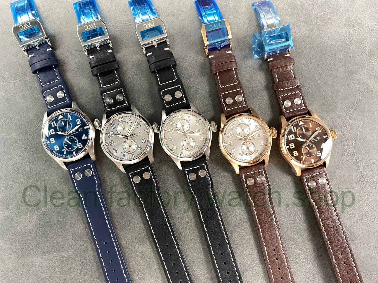 TW Factory IWC Big Pilot 46mm Rose Gold Arabic Numerals Silver Dial (2) TW Factory IWC Big Pilot 46mm Rose Gold Arabic Numerals Silver Dial (2)