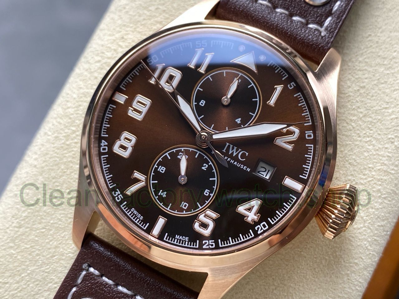 TW Factory IWC Big Pilot IW515204 46mm Arabic Numerals Brown Dial (3) TW Factory IWC Big Pilot IW515204 46mm Arabic Numerals Brown Dial (3)
