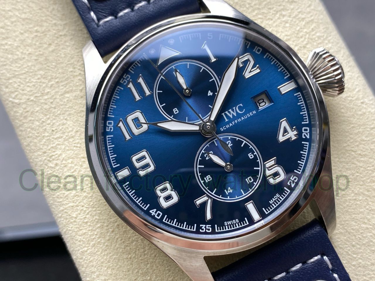 TW Factory IWC Le Petit Prince Monopusher Big Edition IW515202 46mm Arabic Numerals Blue Dial (2) TW Factory IWC Le Petit Prince Monopusher Big Edition IW515202 46mm Arabic Numerals Blue Dial (2)