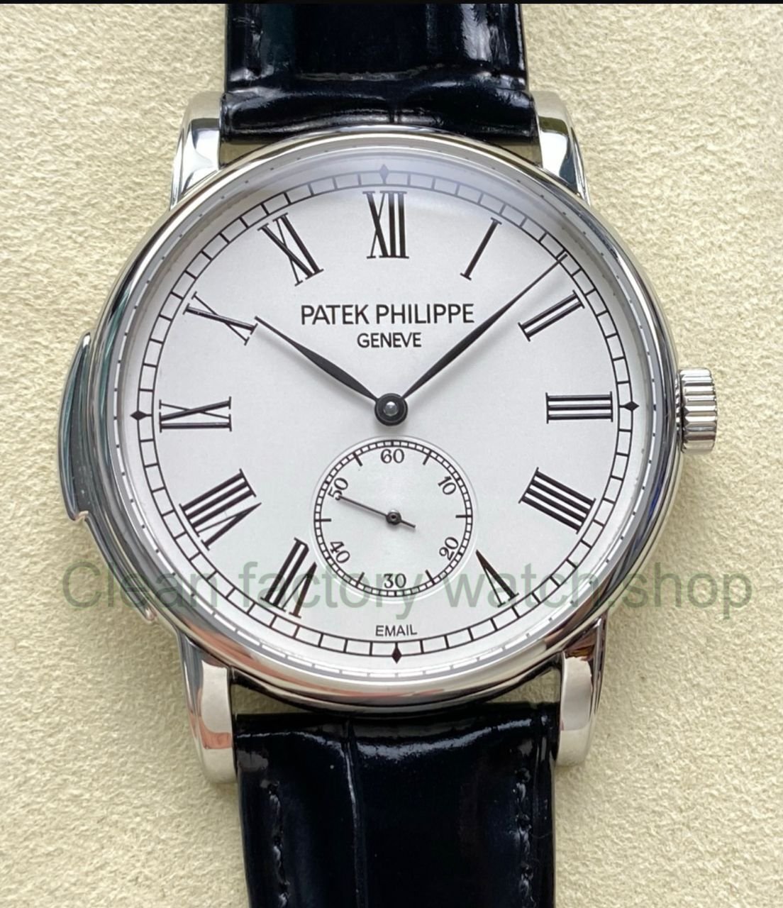 TW Factory Patek Philippe Calatrava 5022R 010 40mm Steel Calfskin Strap Roman Numerals White Dial 1 Clean Factory Watch