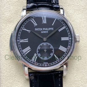 TW Factory Patek Philippe Calatrava 5078G-010 40mm Steel Calfskin Strap Roman Numerals Black Dial 12 TW Factory Patek Philippe Calatrava 5078G 010 40mm Steel Calfskin Strap Roman Numerals Black Dia 9 Clean Factory Watch