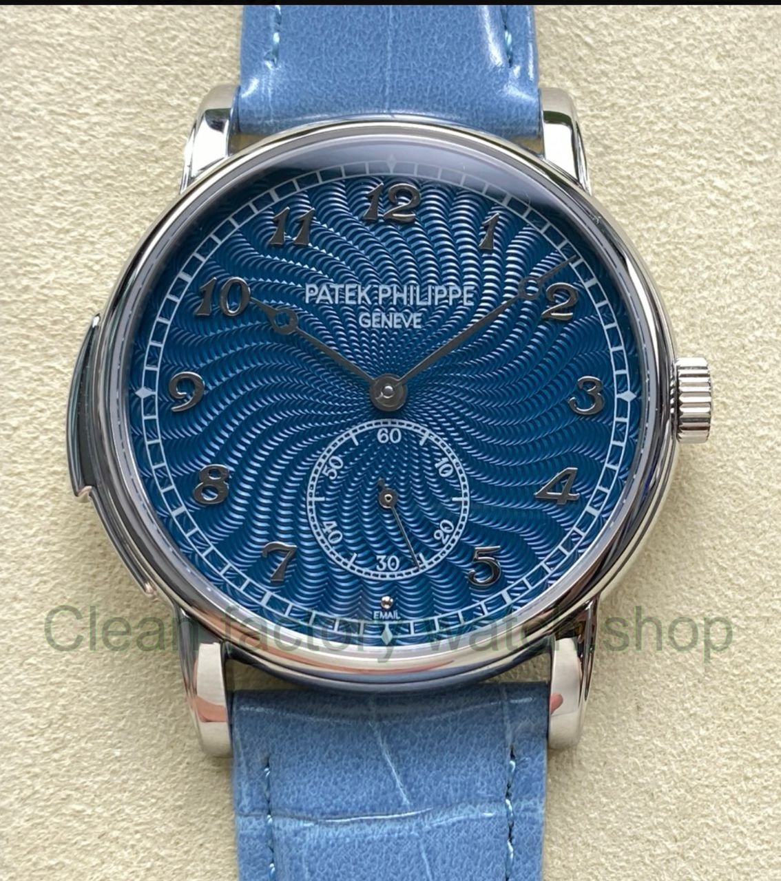 TW Factory Patek Philippe Calatrava 5178G 012 40mm Steel Calfskin Strap Arabic Numerals Blue Dia 5 Clean Factory Watch