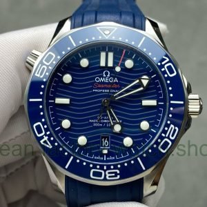VS Factory Omega Seamaster Diver 300 M 210.32.42.20.03.001 42mm Blue Dial 9 Clean Factory Watch