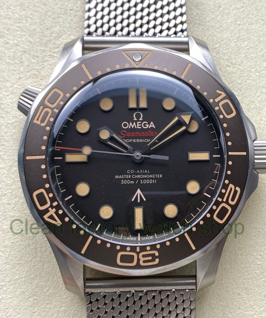 VS Factory Omega Seamaster Diver 300M 210.90.42.20.01.001 42mm Black Dial 1 Clean Factory Watch
