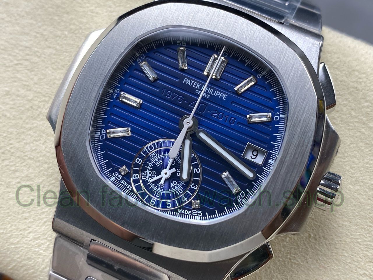 3K Factory Patek Philippe Nautilus 59761G-001 White Gold Blue Dial (2) 3K Factory Patek Philippe Nautilus 59761G-001 White Gold Blue Dial (2)