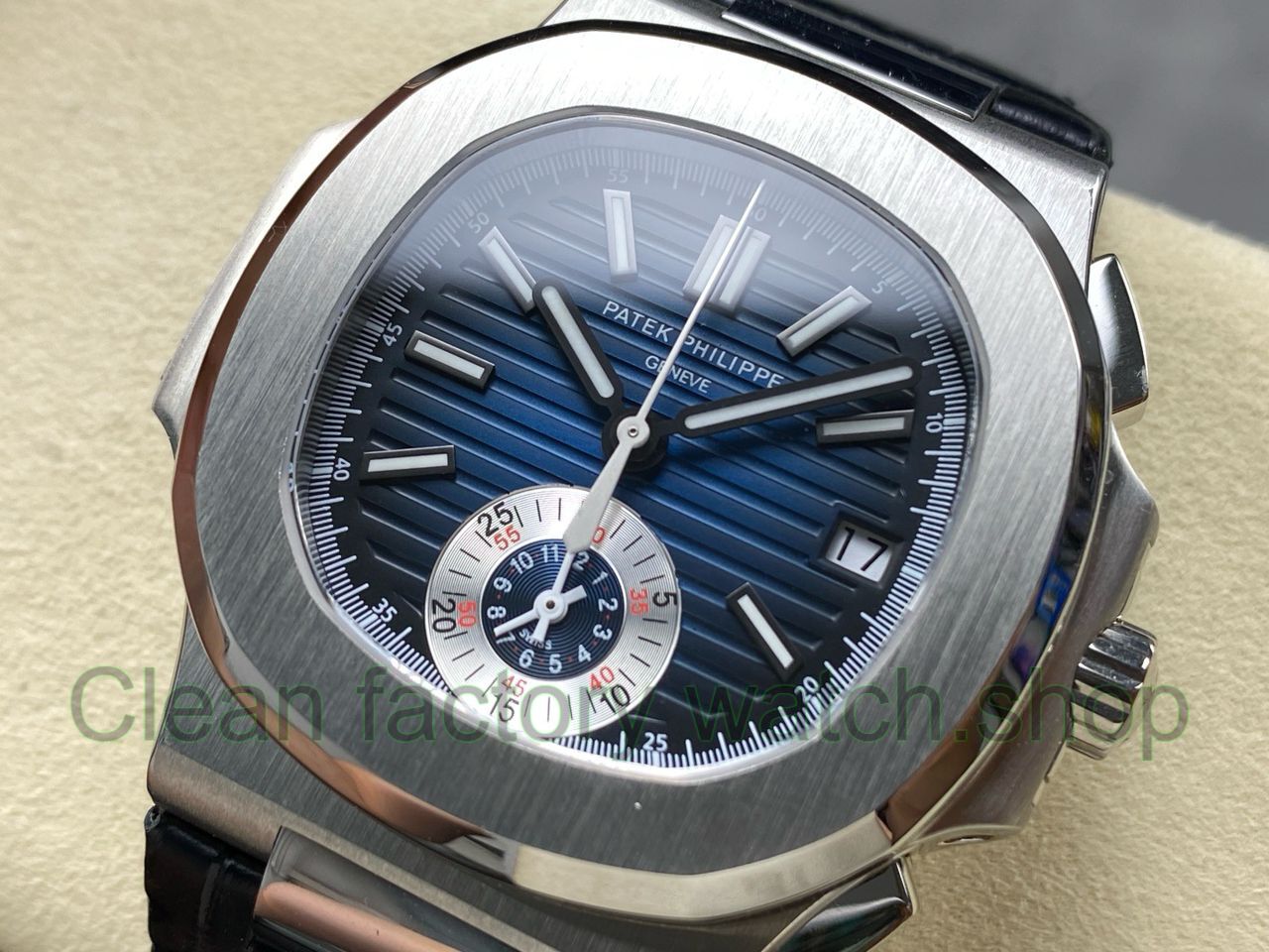 3K Factory Patek Philippe Nautilus 59801A-001 Leather Strap Blue Dial (12) 3K Factory Patek Philippe Nautilus 59801A-001 Leather Strap Blue Dial (12)