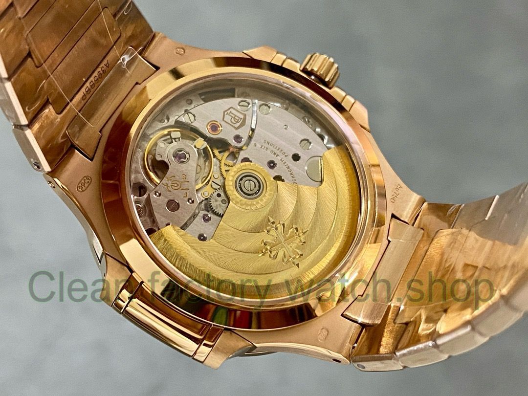 3K Factory Patek Philippe Nautilus 7118-1200R-010 Full Rose Gold Diamond Bezel Gold Dial (12) 3K Factory Patek Philippe Nautilus 7118-1200R-010 Full Rose Gold Diamond Bezel Gold Dial (12)
