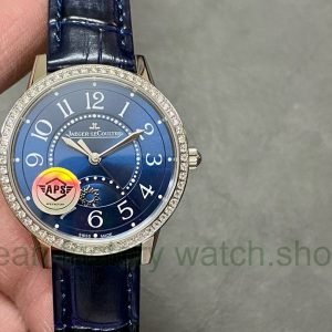 APS Factory Jaeger LeCoultre Rendez Vous Q3448480 Diamond Bezel Blue Dial 11 Clean Factory Watch