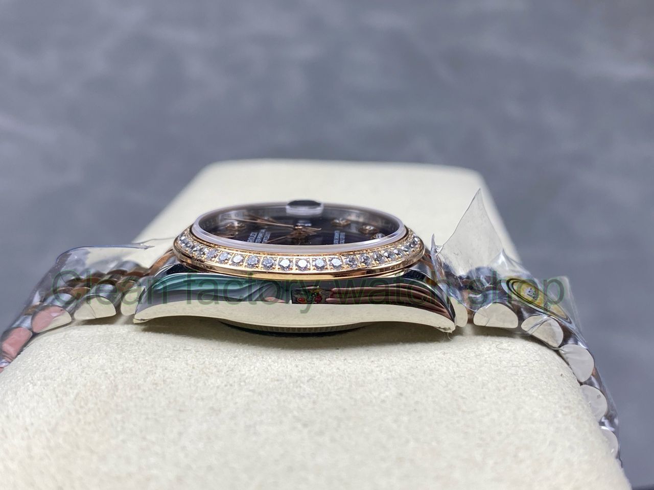 ARF Factory Counterweight Rolex Datejust 278381RBR-0028 31mm Rose Gold Diamond Bezel Brown Dial Jubilee (9) ARF Factory Counterweight Rolex Datejust 278381RBR-0028 31mm Rose Gold Diamond Bezel Brown Dial Jubilee (9)