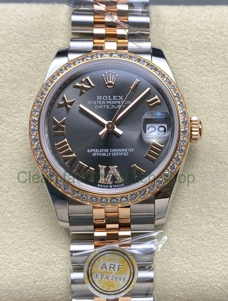 ARF Factory Counterweight Rolex Datejust 278381RBR-0030 31mm Rose Gold ...