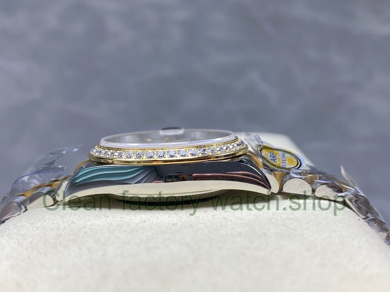 ARF Factory Counterweight Rolex Datejust 278383RBR-0016 31mm Yellow Gold Diamond Roman VI Green Dial Jubile (4) ARF Factory Counterweight Rolex Datejust 278383RBR-0016 31mm Yellow Gold Diamond Roman VI Green Dial Jubile (4)