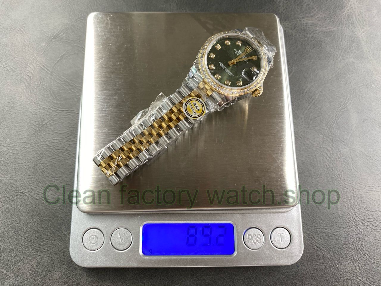 ARF Factory Counterweight Rolex Datejust 278383RBR-0030 31mm Yellow Gold Diamond Bezel Green Dial Jubilee (9) ARF Factory Counterweight Rolex Datejust 278383RBR-0030 31mm Yellow Gold Diamond Bezel Green Dial Jubilee (9)