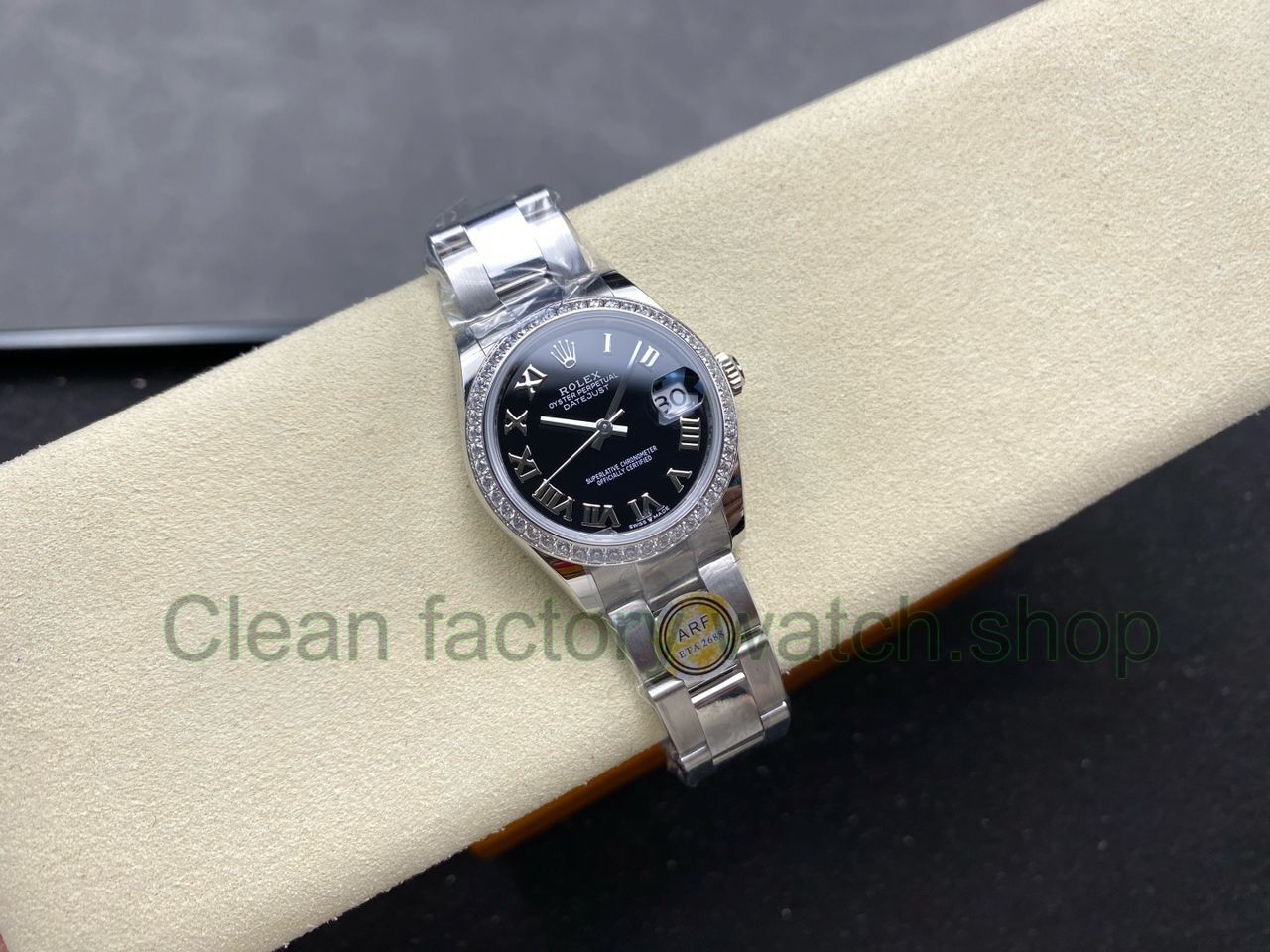 ARF Factory Counterweight Rolex Datejust 278384RBR-0001 31mm Diamond Bezel Roman Numerals Black Dial (9) ARF Factory Counterweight Rolex Datejust 278384RBR-0001 31mm Diamond Bezel Roman Numerals Black Dial (9)