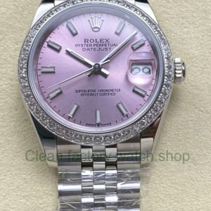 ARF Factory Counterweight Rolex Datejust 278384RBR 0018 31mm Diamond Bezel Pink Dial Jubilee 10 Clean Factory Watch