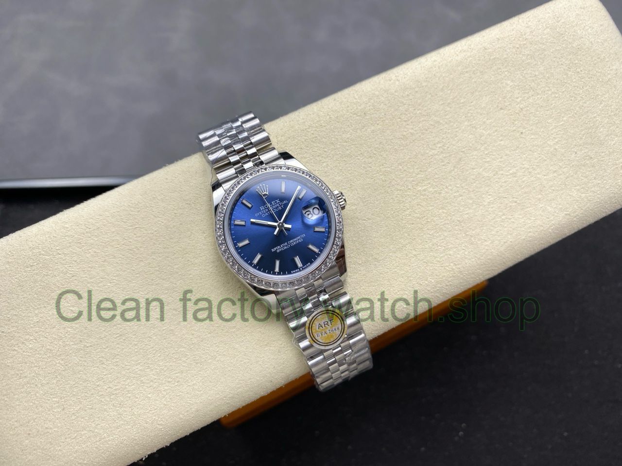 ARF Factory Counterweight Rolex Datejust 278384RBR 31mm Diamond Bezel Blue Dial Jubilee (5) ARF Factory Counterweight Rolex Datejust 278384RBR 31mm Diamond Bezel Blue Dial Jubilee (5)
