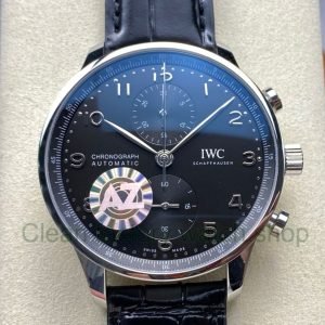 AZ Factory IWC Portuguese Chronograph IW371609 41mm Arabic Numerals Black Dial 1 Clean Factory Watch