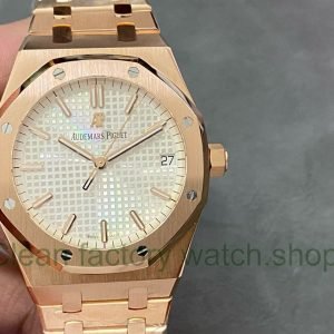 Audemars Piguet Royal Oak Modified and customized Premium gold plated 18K gold Dial Silver 11 Clean Factory Watch