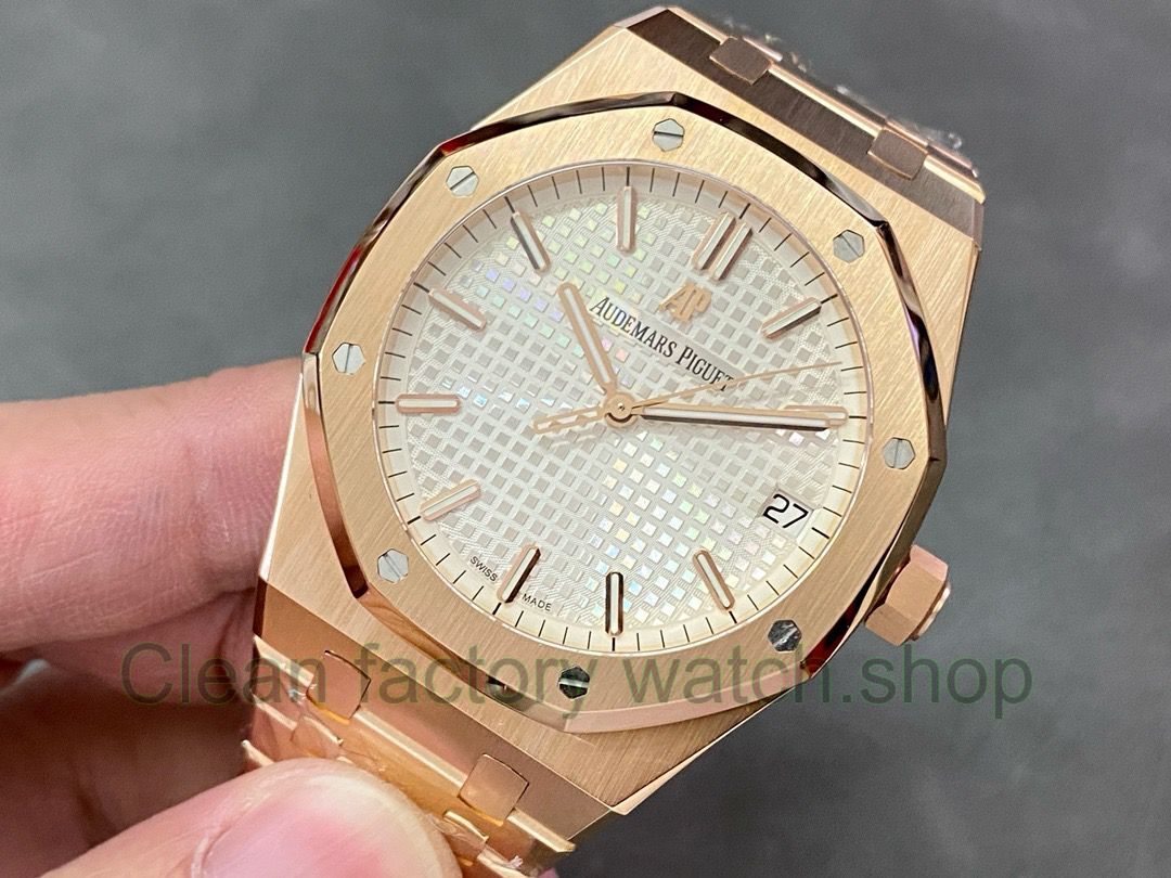 Audemars Piguet Royal Oak Modified and customized Premium gold-plated 18K gold Dial Silver (16) Audemars Piguet Royal Oak Modified and customized Premium gold-plated 18K gold Dial Silver (16)