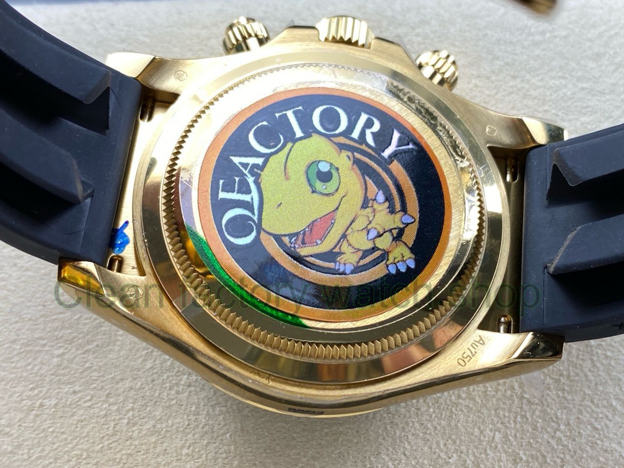 QF Factory Counterweight Rolex Daytona 126518LN-0014 40mm Yellow Gold Rubber Oysterflex Turquoise Blu (5) QF Factory Counterweight Rolex Daytona 126518LN-0014 40mm Yellow Gold Rubber Oysterflex Turquoise Blu (5)