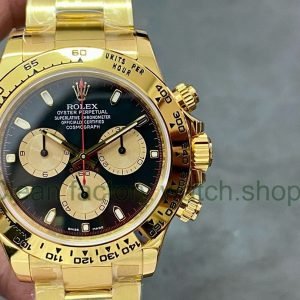 Rolex Daytona 116508 Modified and customized 18k gold plated Black Dial 1 Clean Factory Watch