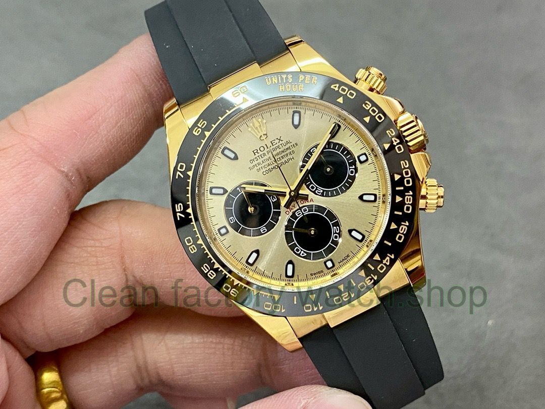 Rolex Daytona 116518 Modified and customized 18k gold-plated Gold Dial (17) Rolex Daytona 116518 Modified and customized 18k gold-plated Gold Dial (17)