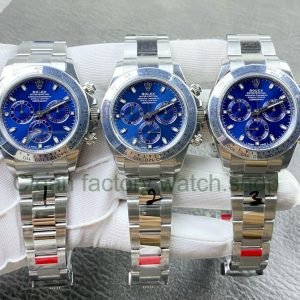VS Factory CounterWeight Rolex Daytona 116509-0071 40mm Full White Gold Blue Dial 2 VS Factory CounterWeight Rolex Daytona 116509 0071 40mm Full White Gold Blue Dial 2 Clean Factory Watch