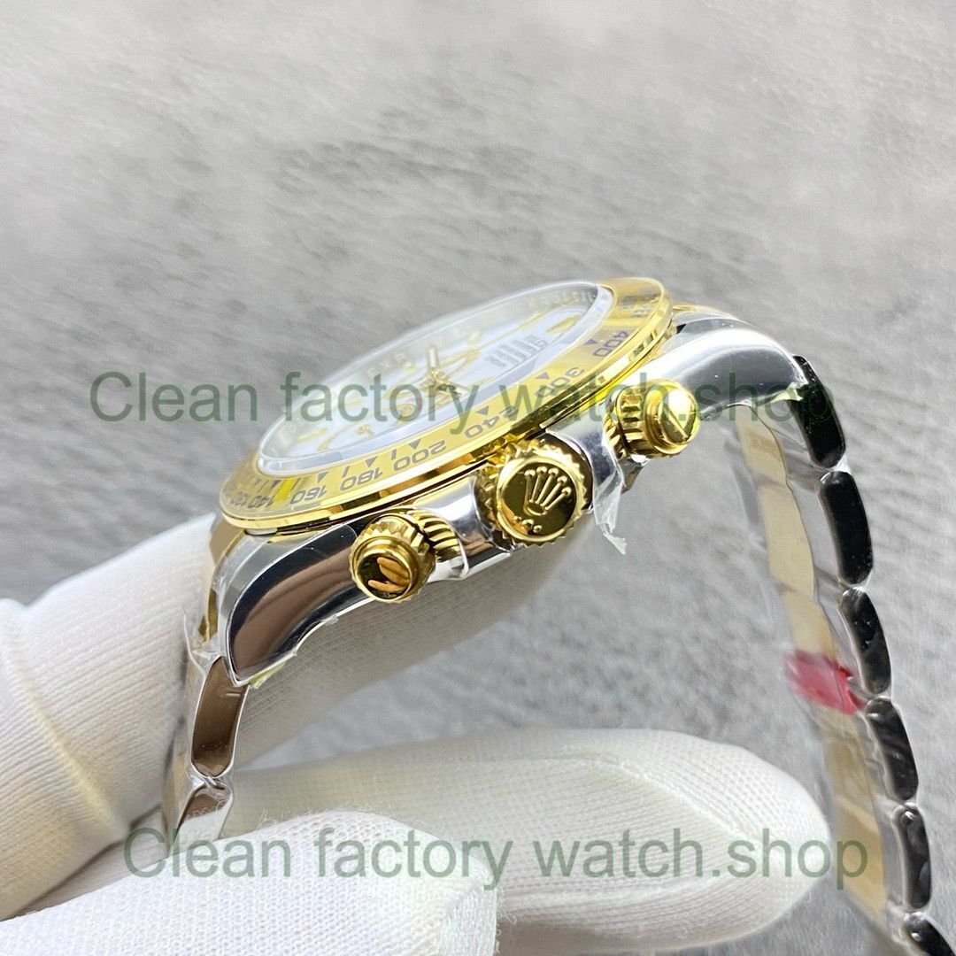 VS Factory Counterweight Rolex Daytona 126503-0001 40mm Half Yellow Gold White Dial (6) VS Factory Counterweight Rolex Daytona 126503-0001 40mm Half Yellow Gold White Dial (6)