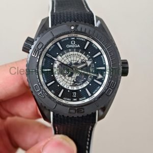 VS Factory Omega Seamaster Planet Ocean 600M Co Axial Worldtimer 215.92.46.22.01.007 45.5mm Black Dial 2 Clean Factory Watch