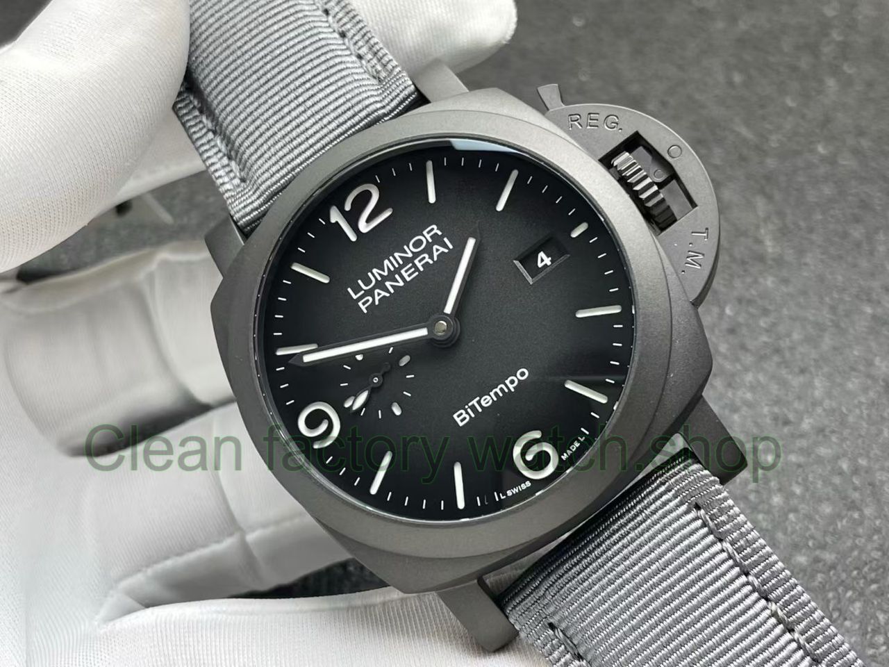 VS Factory Panerai Submersible Luminor 1950 PAM 01467 44mm Titanium Textile Strap BiTempo New York G (5) VS Factory Panerai Submersible Luminor 1950 PAM 01467 44mm Titanium Textile Strap BiTempo New York G (5)