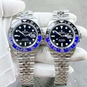 VS Factory Rolex Batgirl GMT MASTER II 126710BLNR 0002 40mm Full 904L Black Dial Jubilee 1 Clean Factory Watch