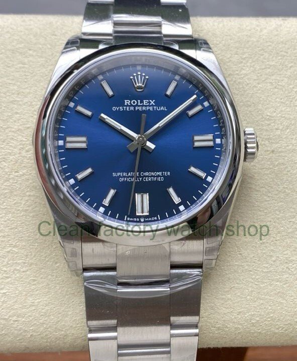 VS Factory Rolex Oyster Perpetual 124300 0003 41mm Blue Dial 1 Clean Factory Watch