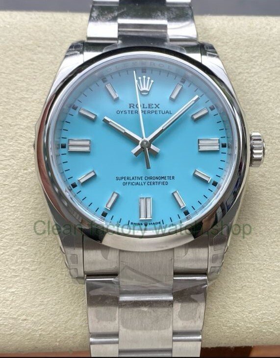 VS Factory Rolex Oyster Perpetual 124300 41mm Tiffany Blue Dial 2 Clean Factory Watch