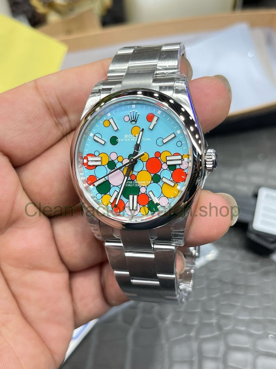 VS Factory Rolex Oyster Perpetual 126000-0009 36mm Bubbles Fringed Blue Dial (4) VS Factory Rolex Oyster Perpetual 126000-0009 36mm Bubbles Fringed Blue Dial (4)