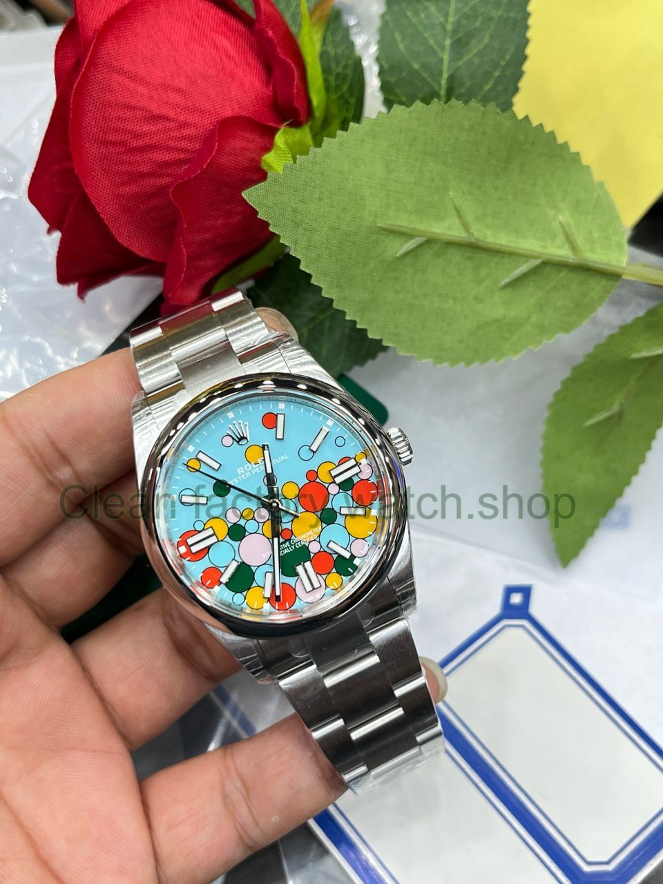 VS Factory Rolex Oyster Perpetual 126000-0009 36mm Bubbles Fringed Blue Dial (5) VS Factory Rolex Oyster Perpetual 126000-0009 36mm Bubbles Fringed Blue Dial (5)