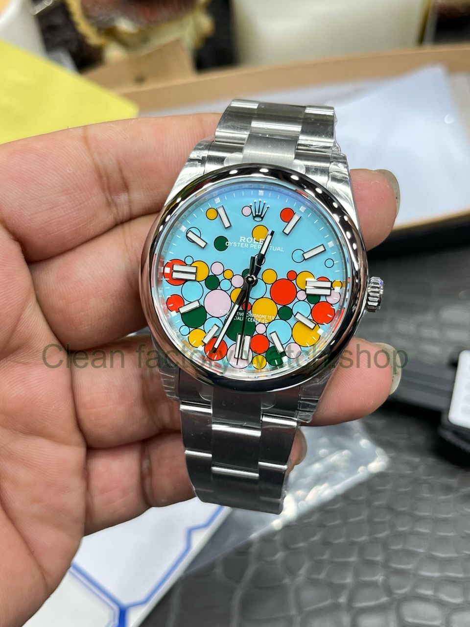 VS Factory Rolex Oyster Perpetual 126000-0009 36mm Bubbles Fringed Blue Dial (6) VS Factory Rolex Oyster Perpetual 126000-0009 36mm Bubbles Fringed Blue Dial (6)
