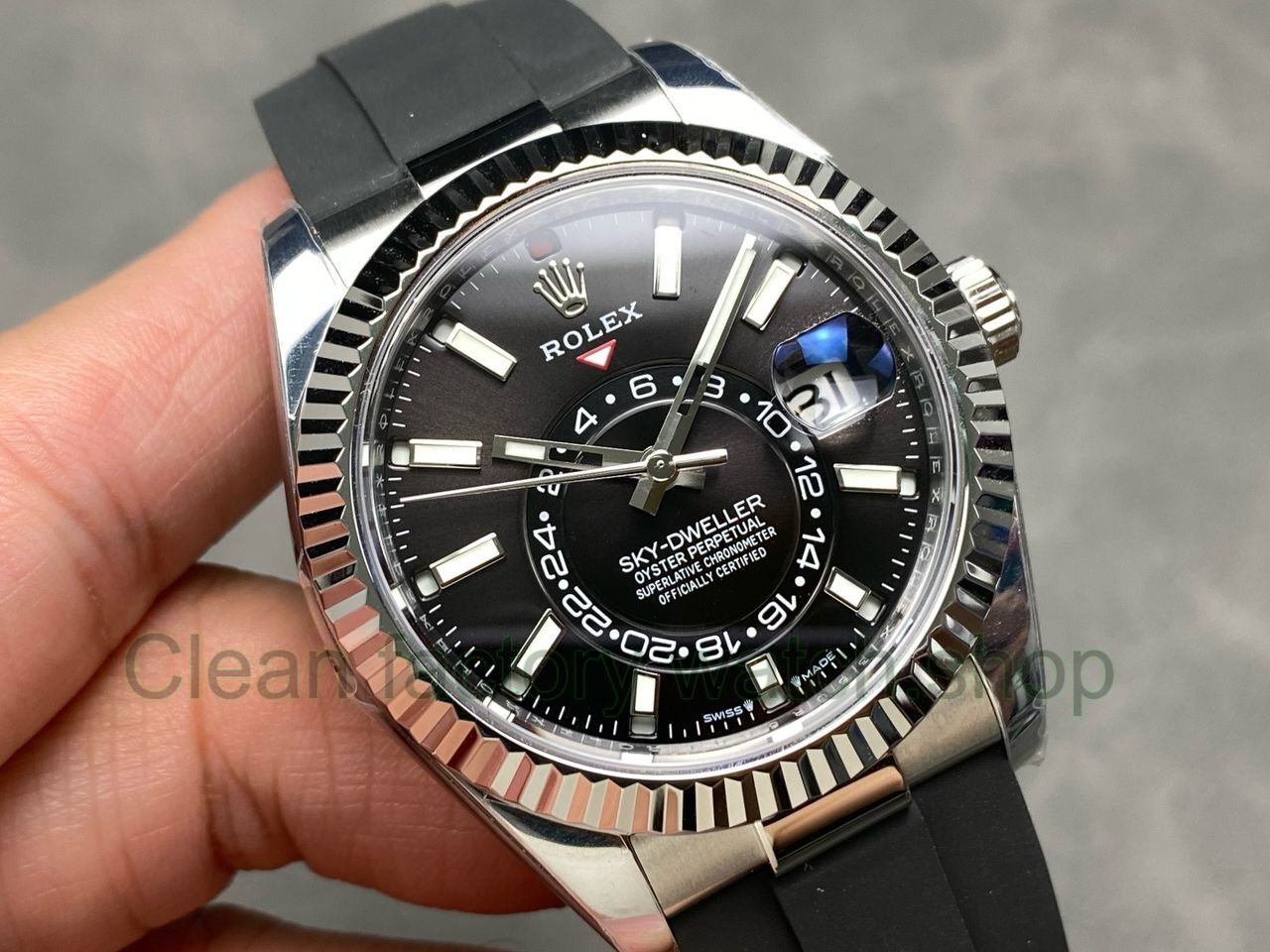 ZF Factory CounterWeight Rolex Sky-Dweller 336239-0002 42mm White Gold OysterFlex Black Dial (13) ZF Factory CounterWeight Rolex Sky-Dweller 336239-0002 42mm White Gold OysterFlex Black Dial (13)