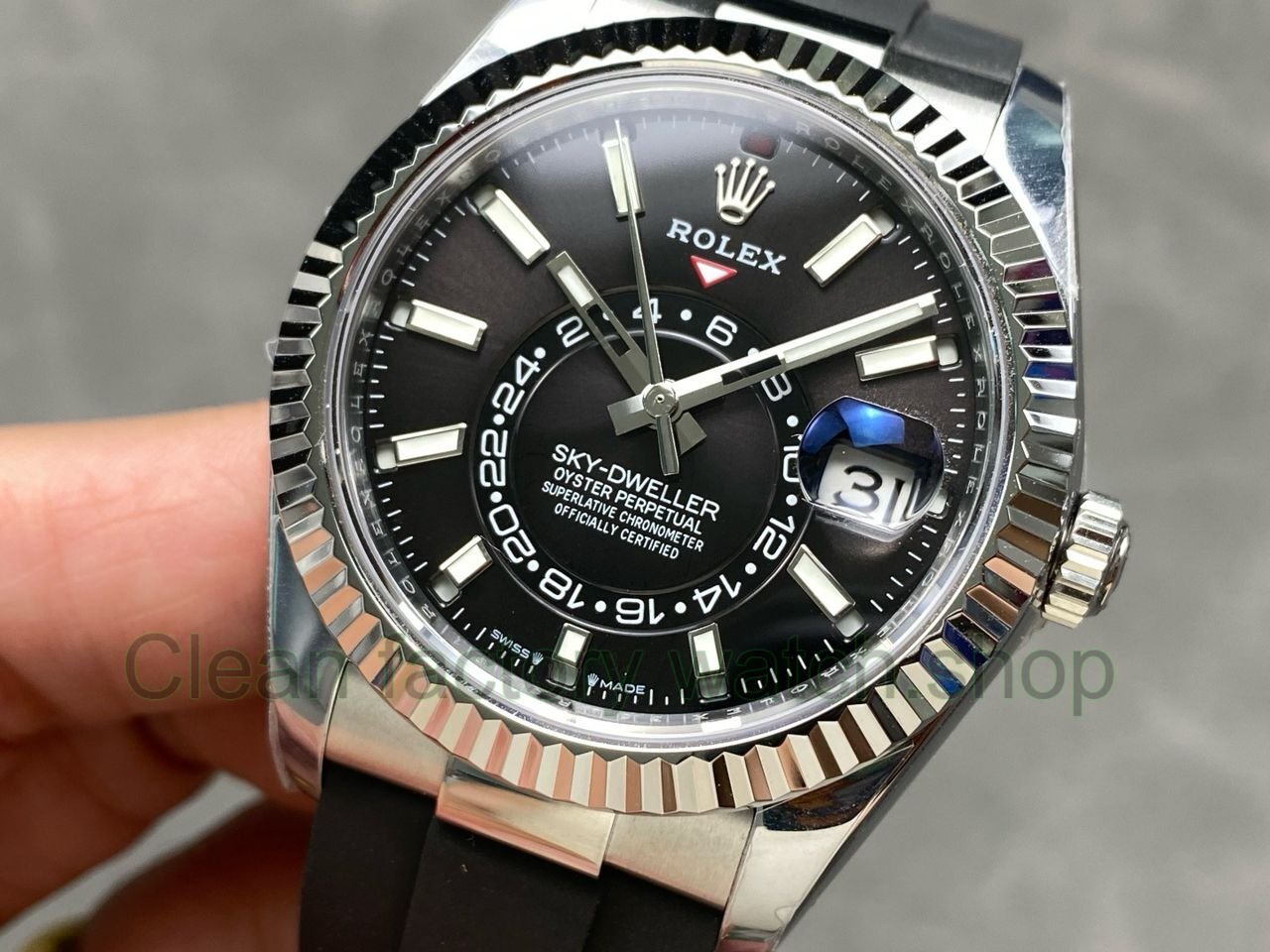 ZF Factory CounterWeight Rolex Sky-Dweller 336239-0002 42mm White Gold OysterFlex Black Dial (16) ZF Factory CounterWeight Rolex Sky-Dweller 336239-0002 42mm White Gold OysterFlex Black Dial (16)