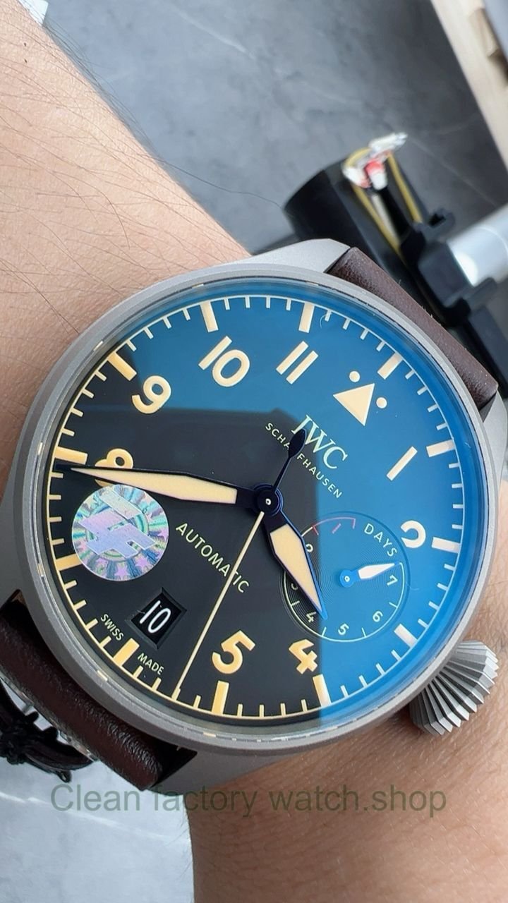 ZF Factory IWC Big Pilot Heritage IW501004 46mm Black Dial (11) ZF Factory IWC Big Pilot Heritage IW501004 46mm Black Dial (11)