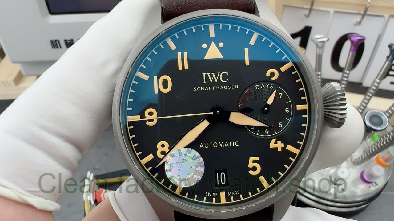 ZF Factory IWC Big Pilot Heritage IW501004 46mm Black Dial 1 ZF Factory IWC Big Pilot Heritage IW501004 46mm Black Dial 15 Clean Factory Watch