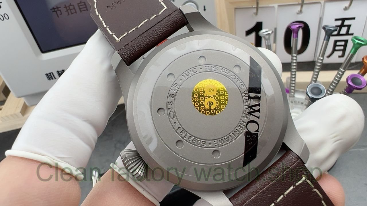 ZF Factory IWC Big Pilot Heritage IW501004 46mm Black Dial (17) ZF Factory IWC Big Pilot Heritage IW501004 46mm Black Dial (17)