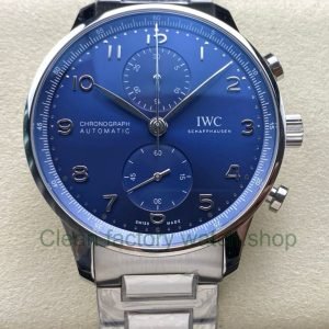 ZF Factory IWC Portuguese Chronograph IW371606 41mm Steel Blue Dial 20 ZF Factory IWC Portuguese Chronograph IW371606 41mm Steel Blue Dial 1 Clean Factory Watch