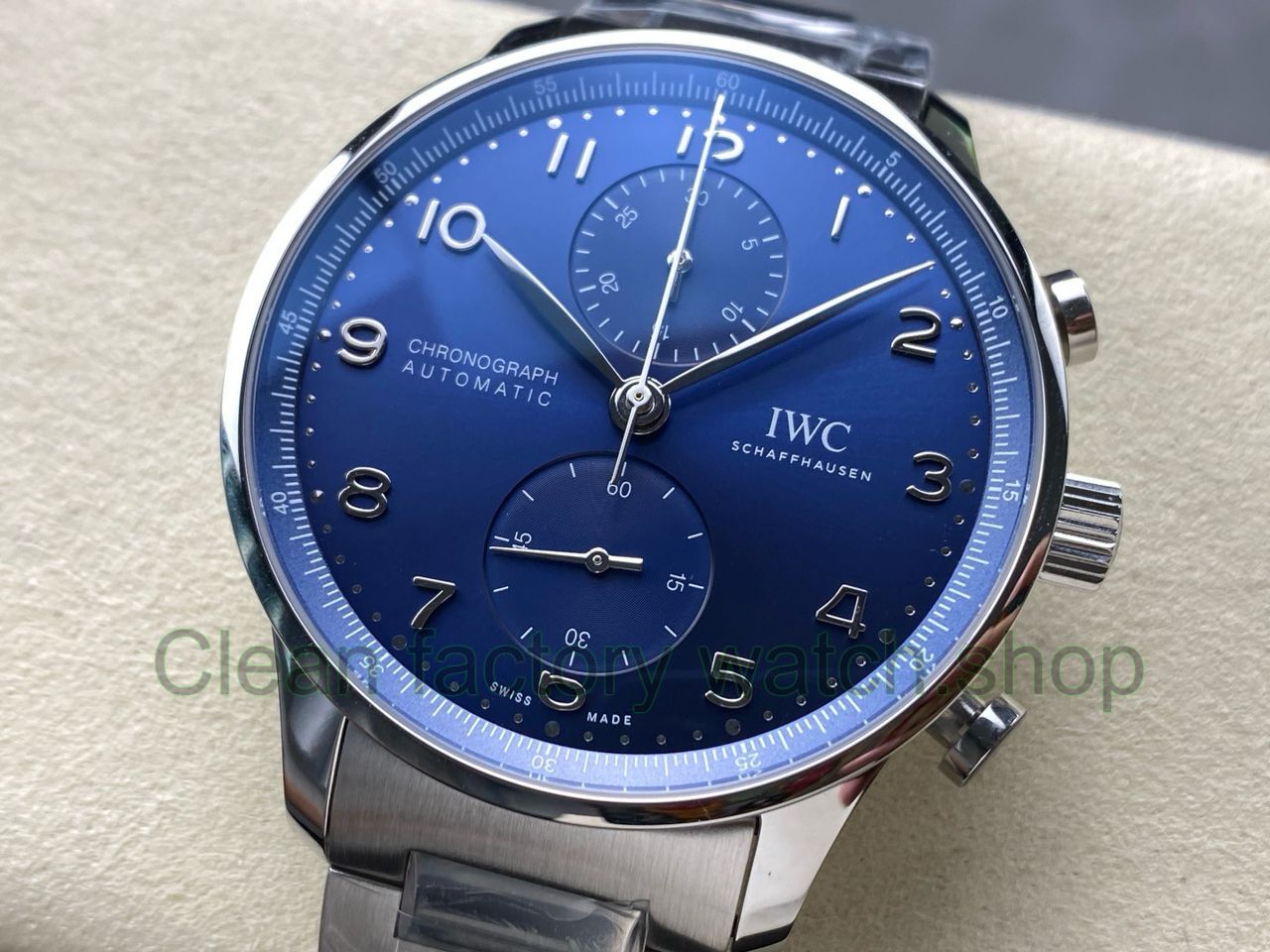 ZF Factory IWC Portuguese Chronograph IW371606 41mm Steel Blue Dial (14) ZF Factory IWC Portuguese Chronograph IW371606 41mm Steel Blue Dial (14)