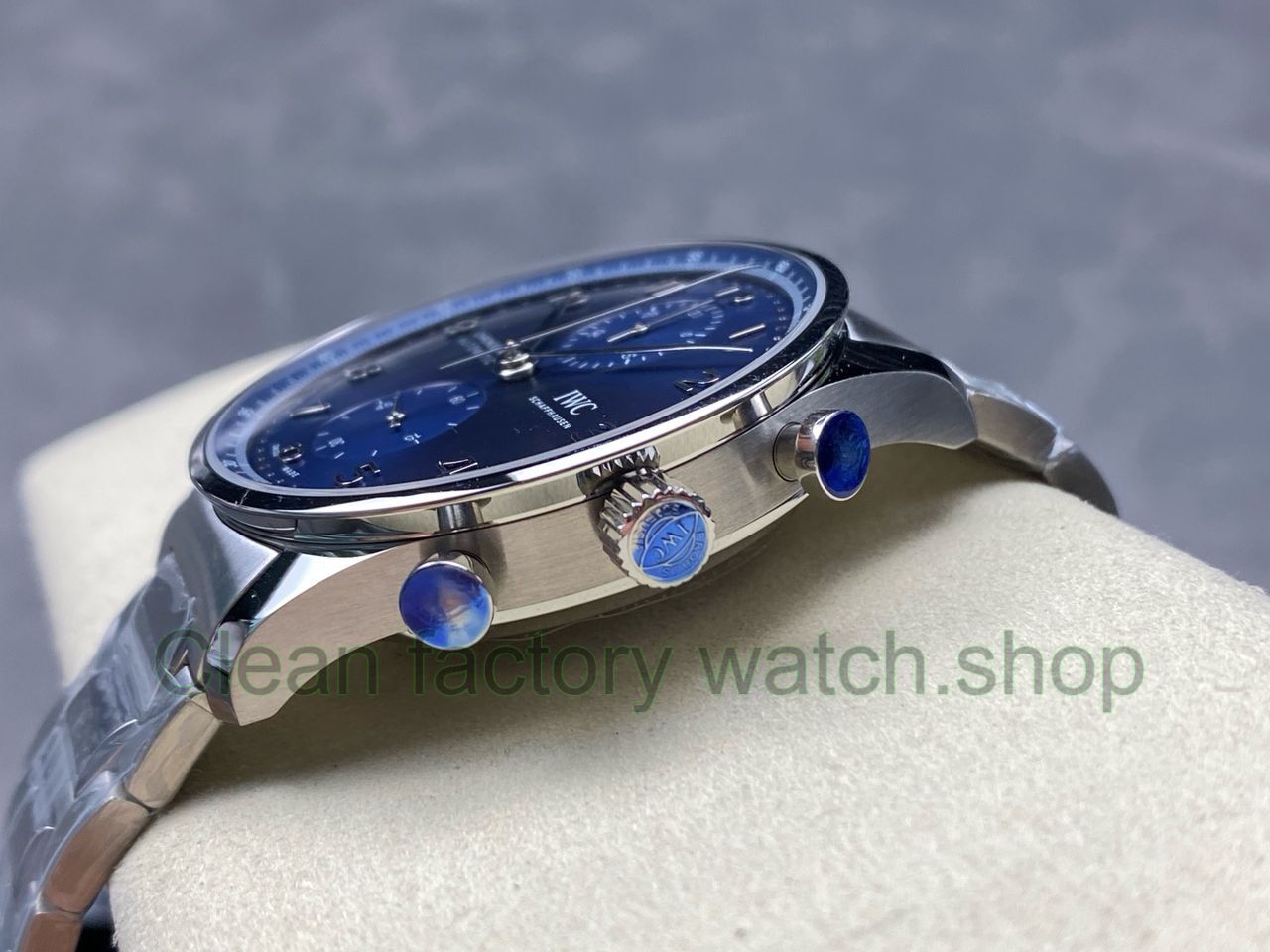ZF Factory IWC Portuguese Chronograph IW371606 41mm Steel Blue Dial (16) ZF Factory IWC Portuguese Chronograph IW371606 41mm Steel Blue Dial (16)