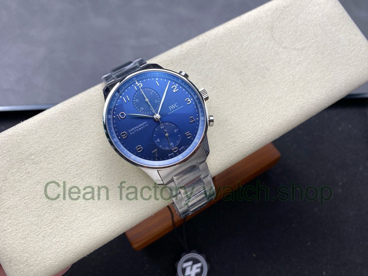 ZF Factory IWC Portuguese Chronograph IW371606 41mm Steel Blue Dial (18) ZF Factory IWC Portuguese Chronograph IW371606 41mm Steel Blue Dial (18)