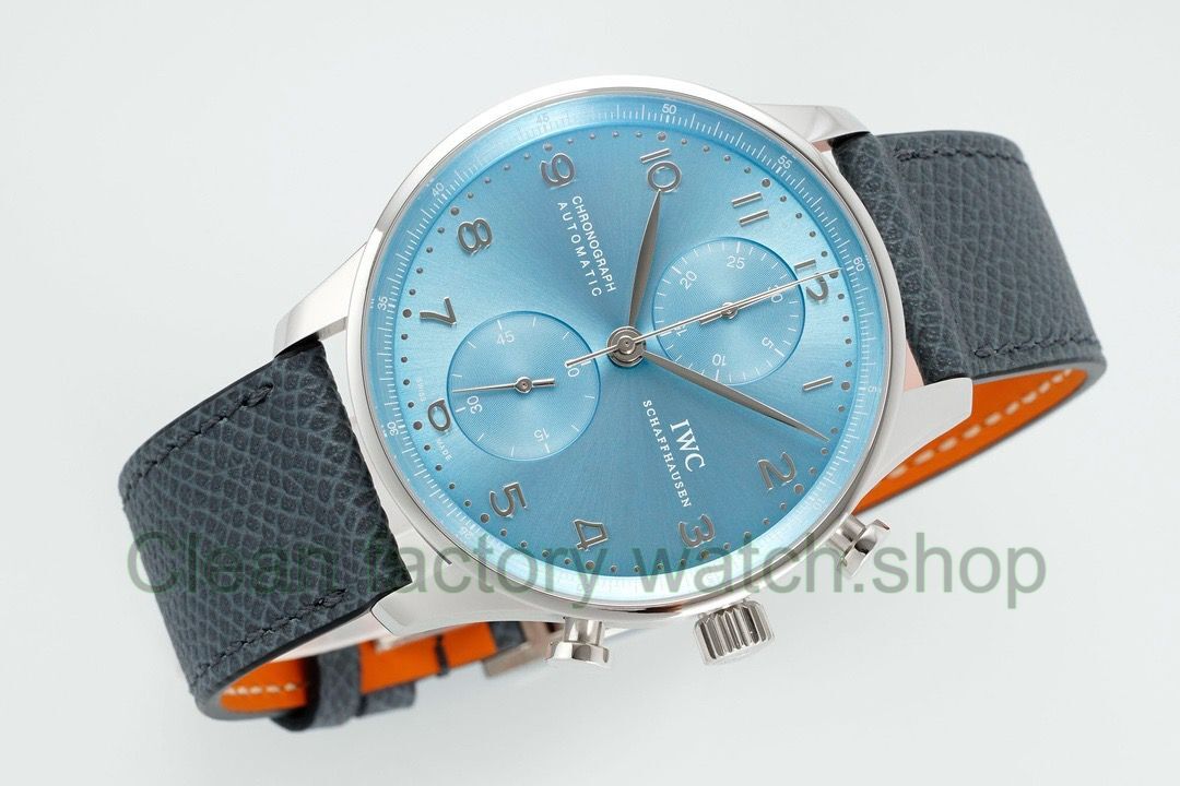 ZF Factory IWC Portuguese Chronograph IW371626 41mm White Gold Ice Blue Dial (13) ZF Factory IWC Portuguese Chronograph IW371626 41mm White Gold Ice Blue Dial (13)