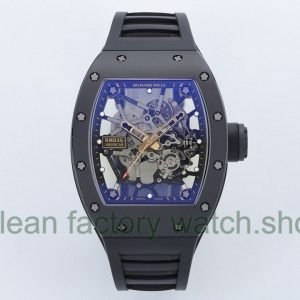 ZF Factory Richard Mille RM035 Titanium Rose Gold Rubber Strap Skeletonized Dial 16 Clean Factory Watch